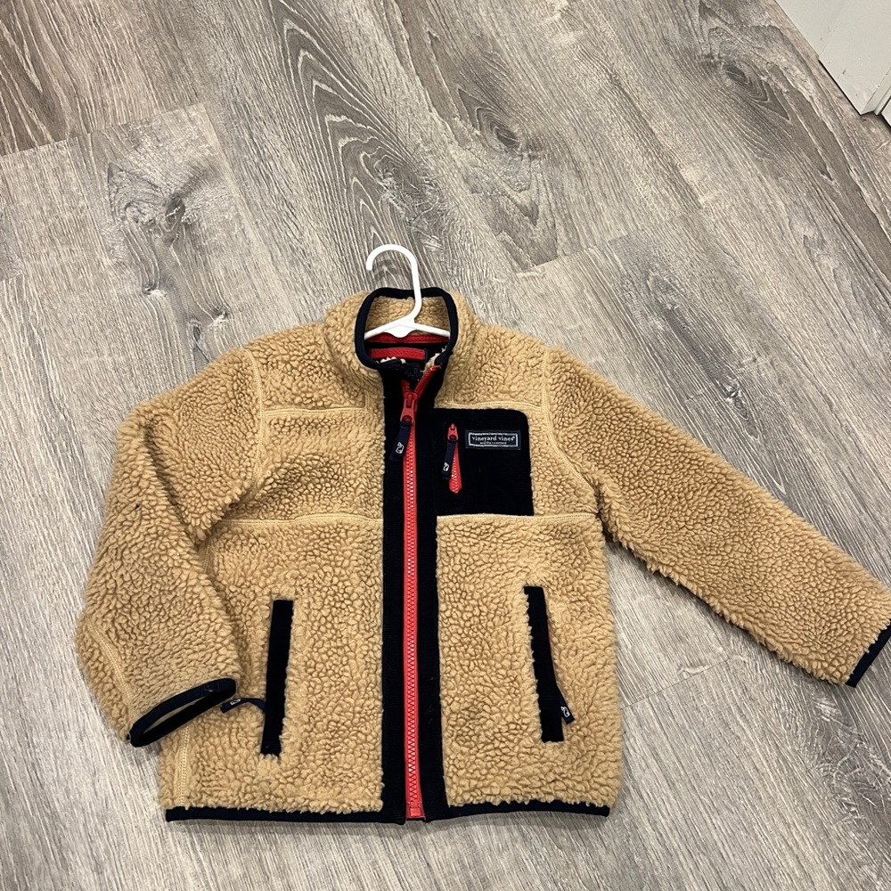 Vineyard Vines Sherpa Fleece SuperShep™ Full-Zip Jacket 4T